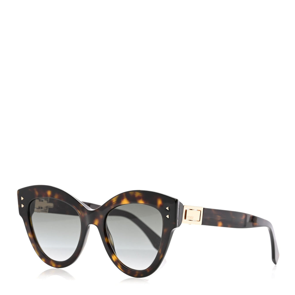 Fendi Cat-Eye Sunglasses — Tortoise