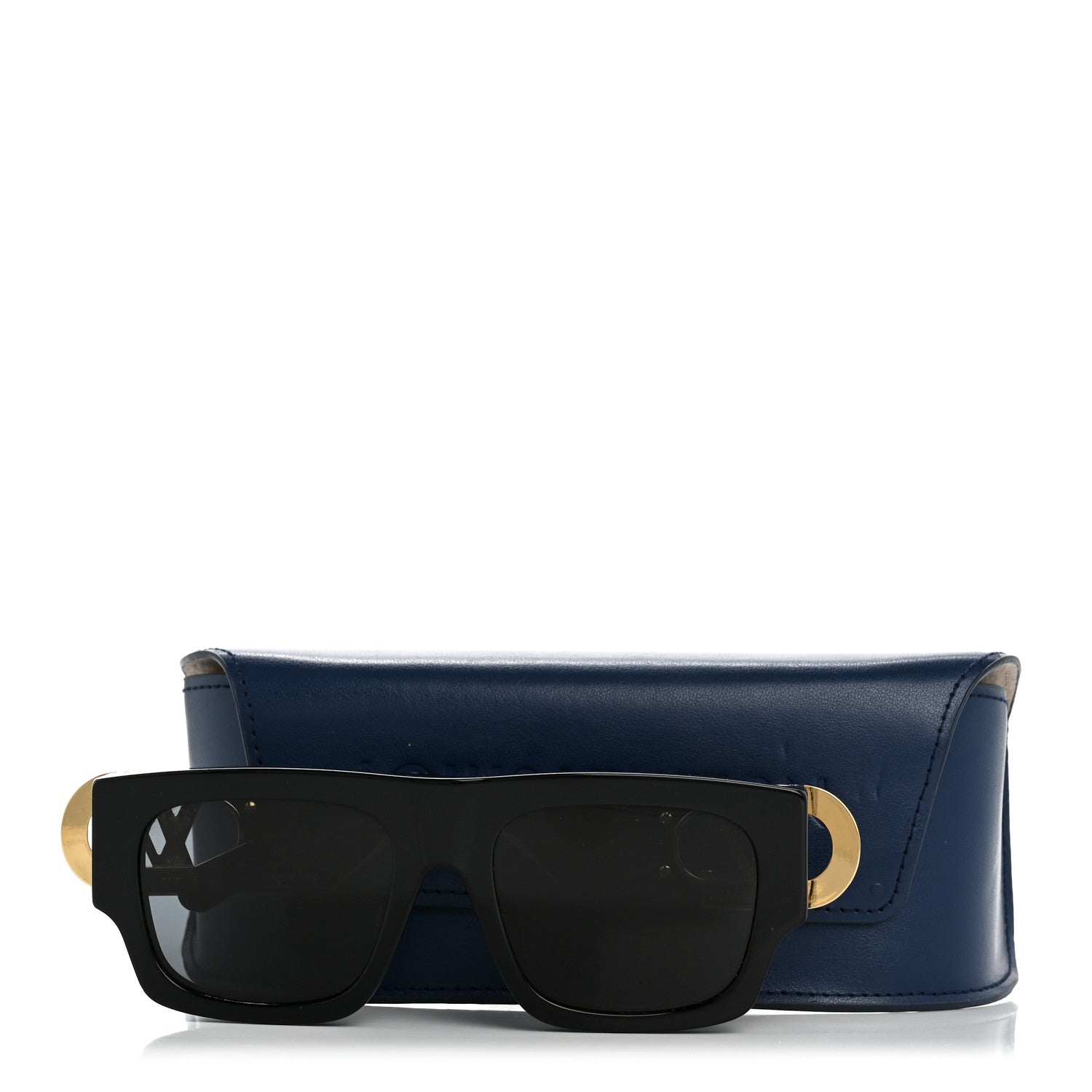 Louis Vuitton Square Sunglasses — Black Z1478E