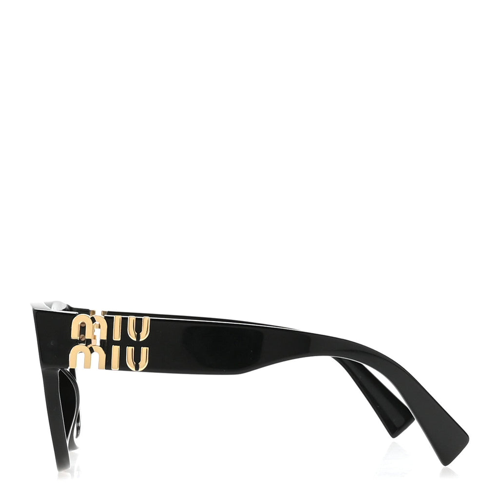 Miu Miu Square Sunglasses — Black SMU01Y