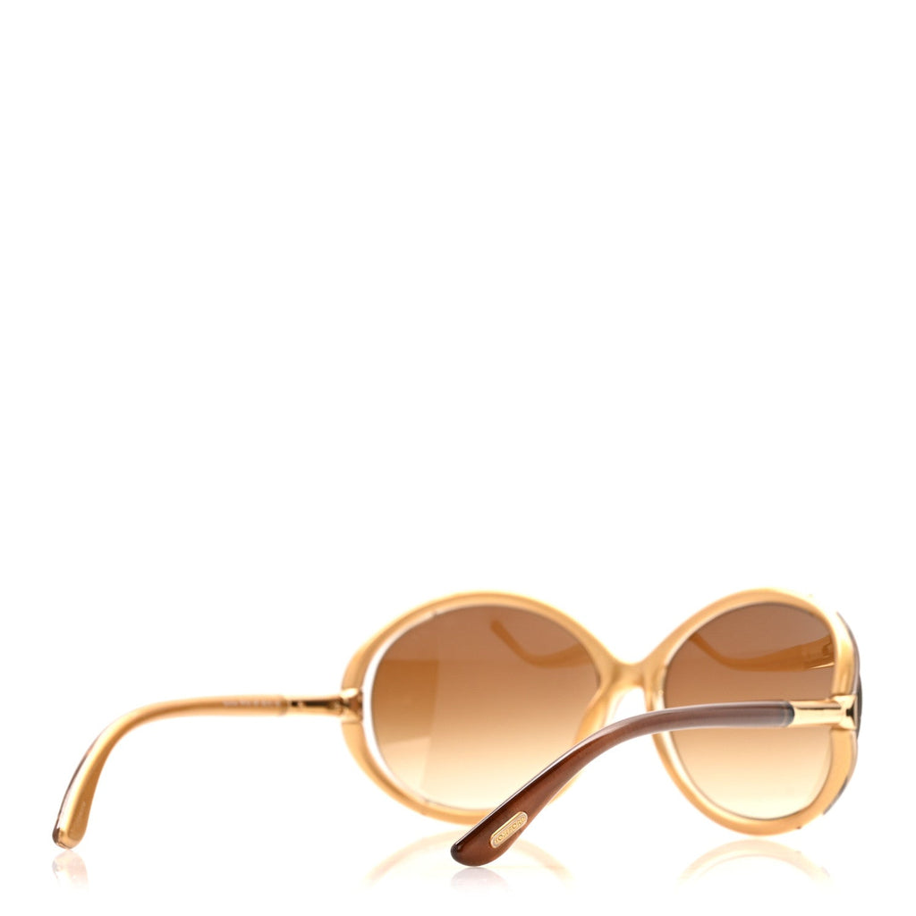 Tom Ford Round Sunglasses — Brown TF124