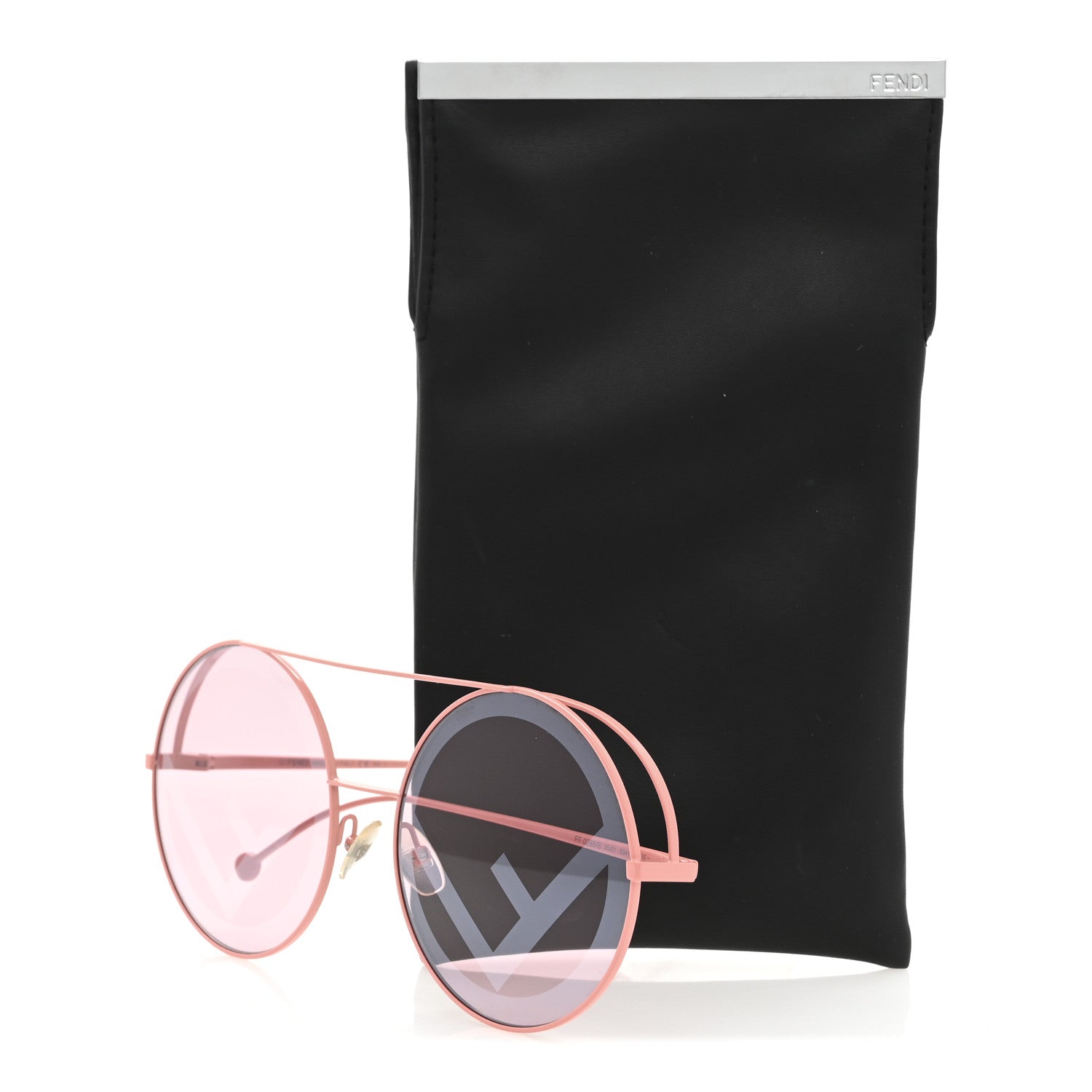 Fendi Round Sunglasses — Pink