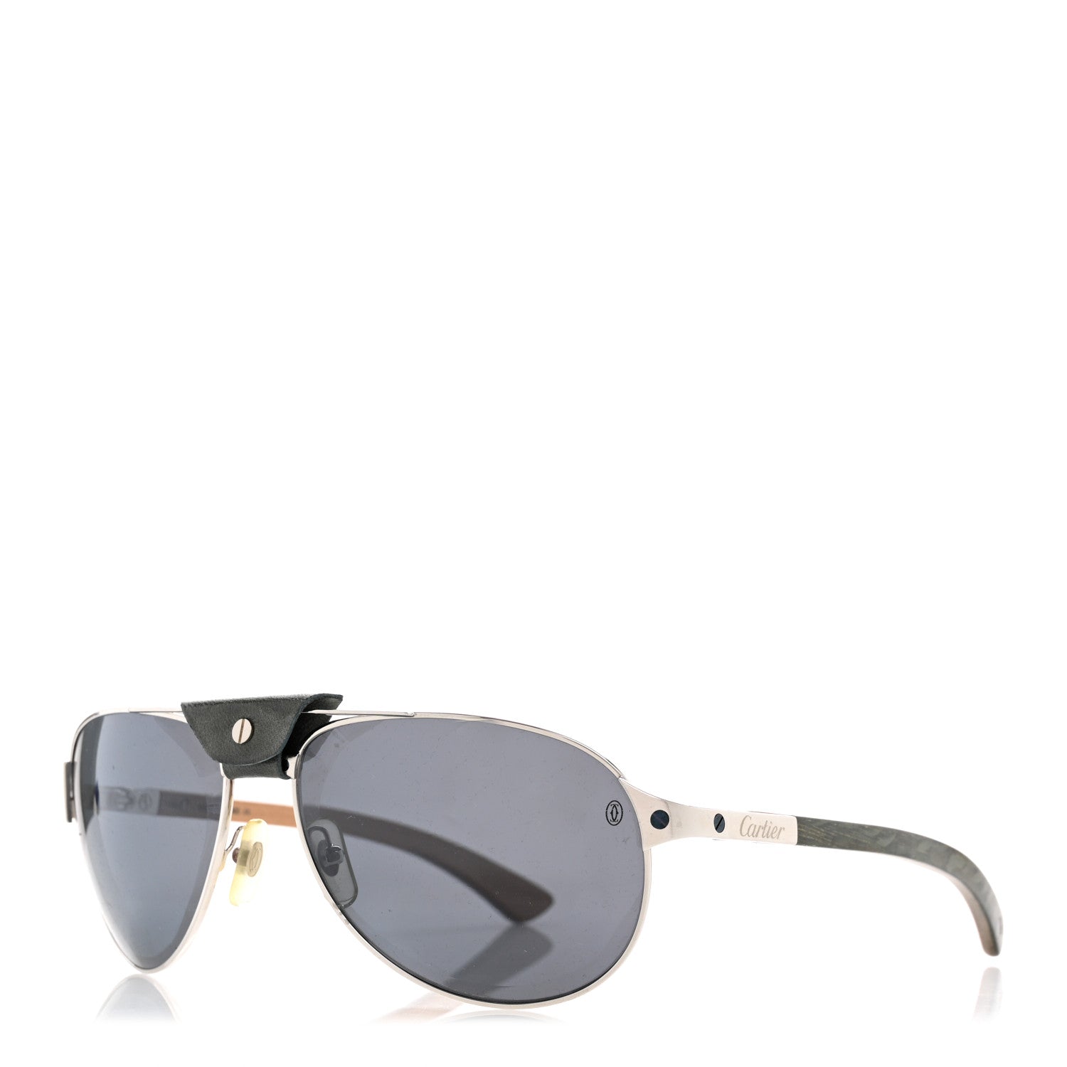 Cartier Aviator Sunglasses — Silver