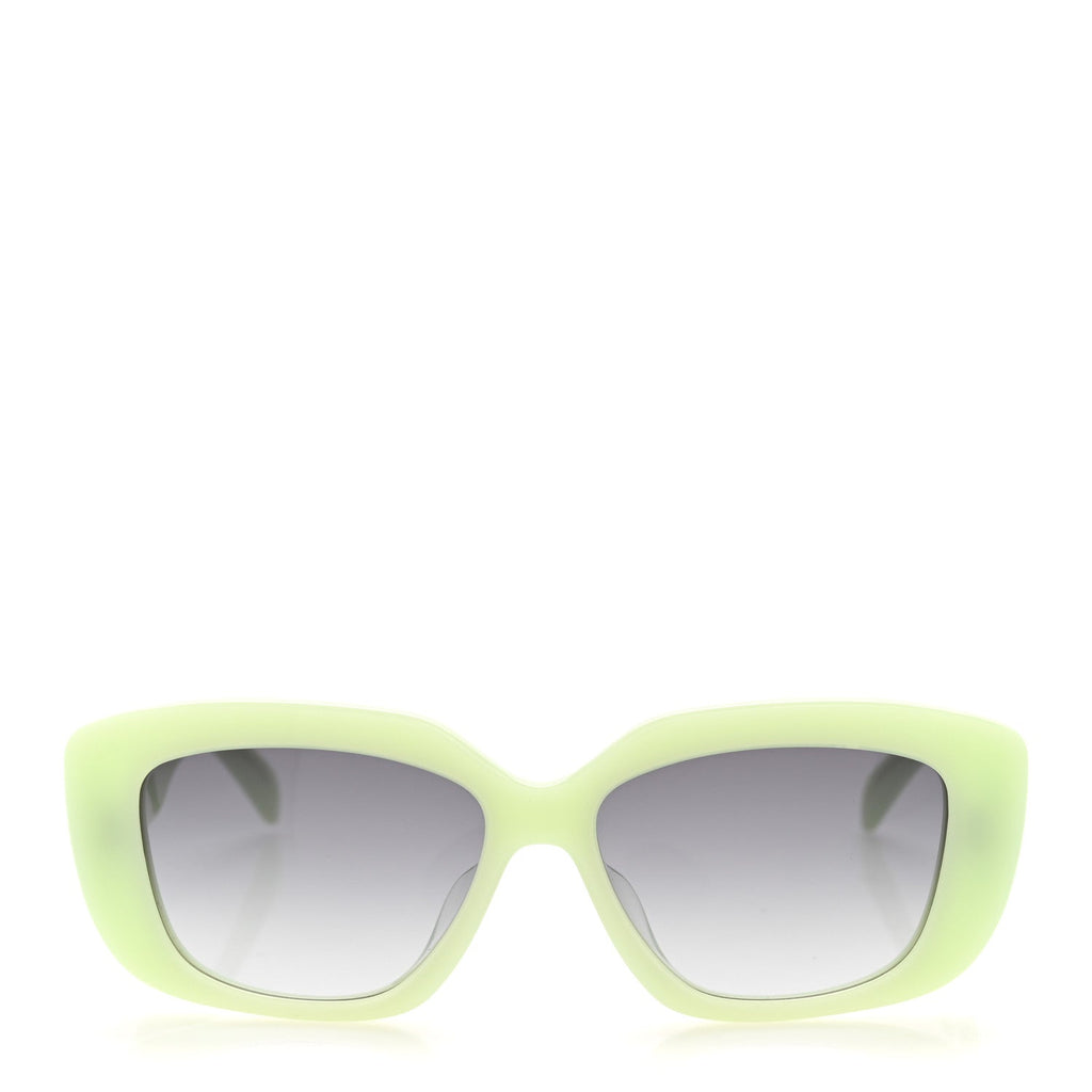 Celine Square Sunglasses — Green