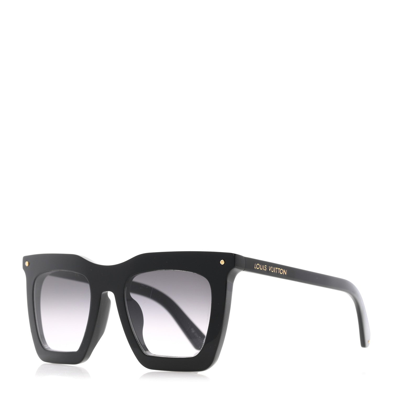 Louis Vuitton Square Sunglasses — Black Z1217E