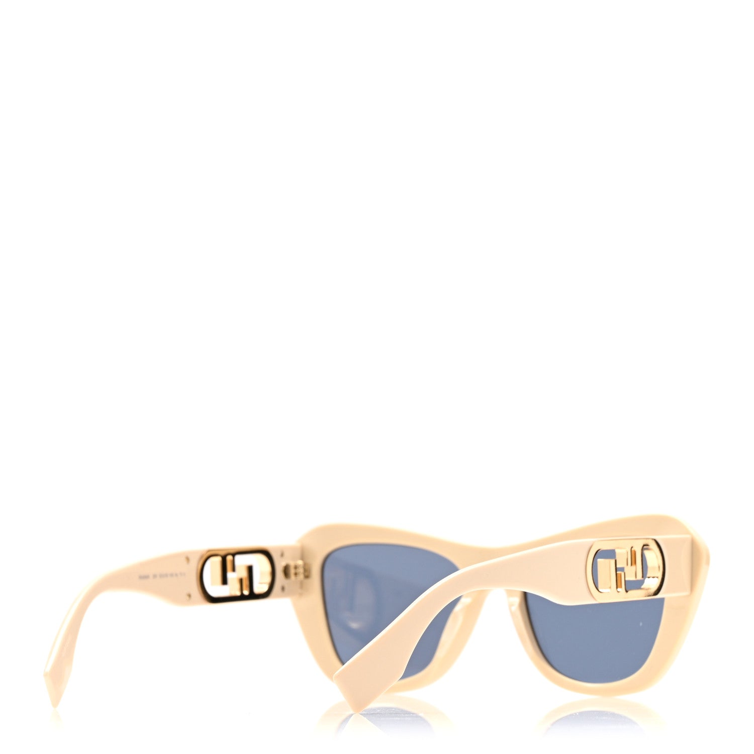 Fendi Square Sunglasses — Beige
