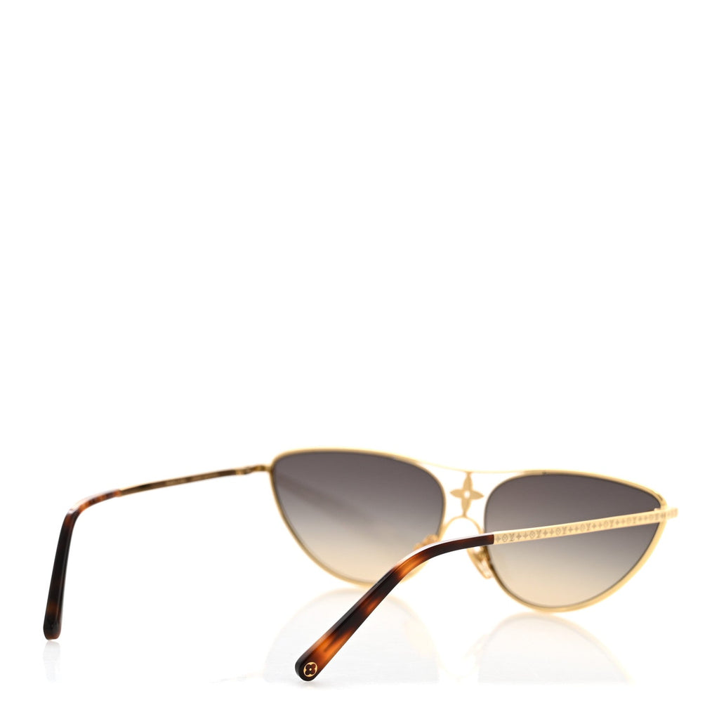 Louis Vuitton Cat-Eye Sunglasses — Gold Z1867U