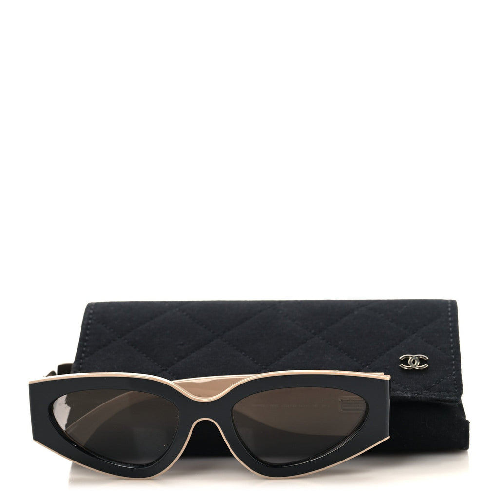Chanel Cat-Eye Sunglasses — Black