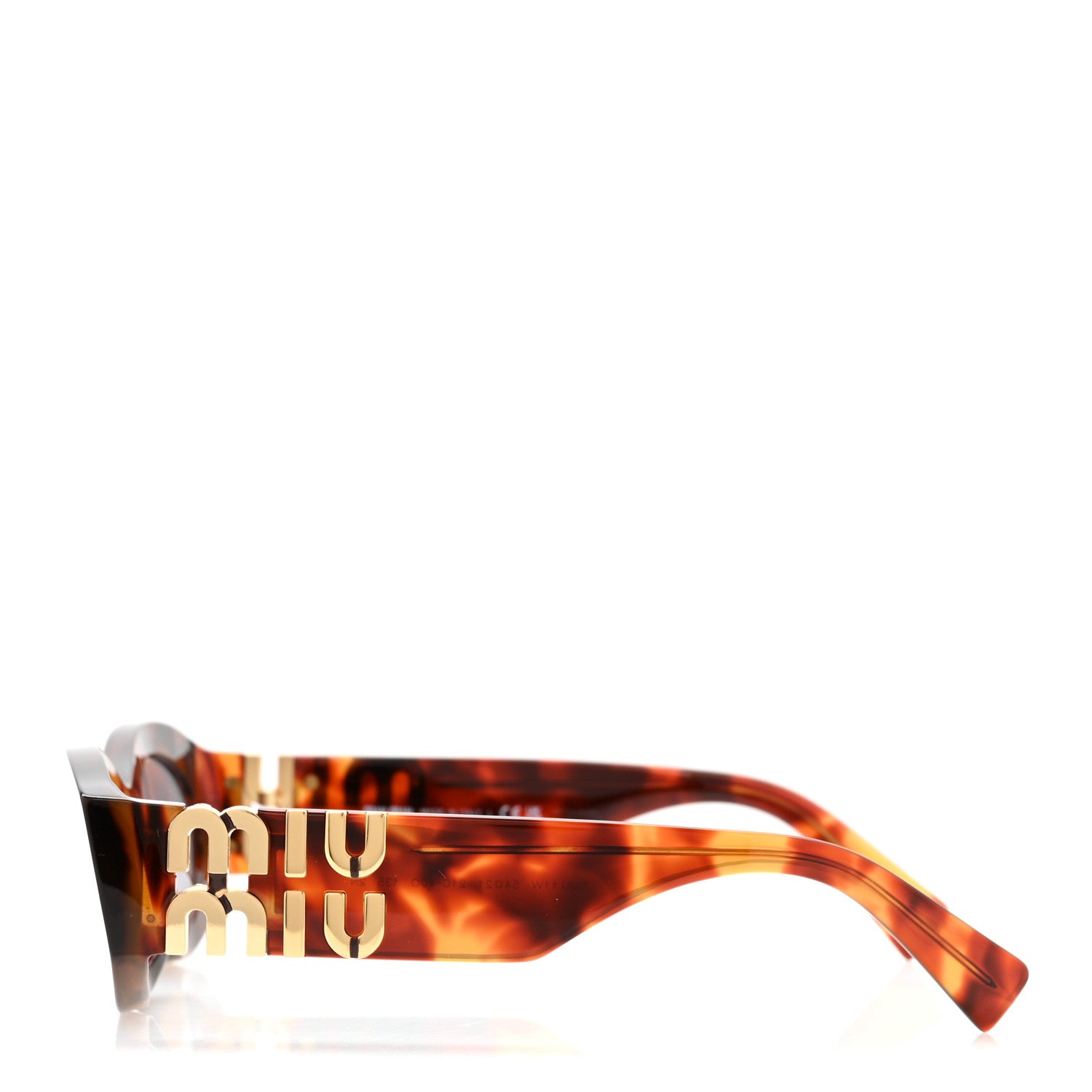 Miu Miu Oval Sunglasses — Havana SMU11W