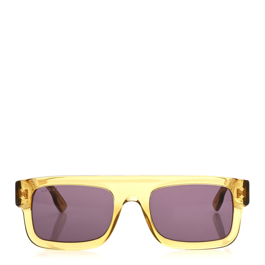 Gucci Square Sunglasses — Yellow GG1085S