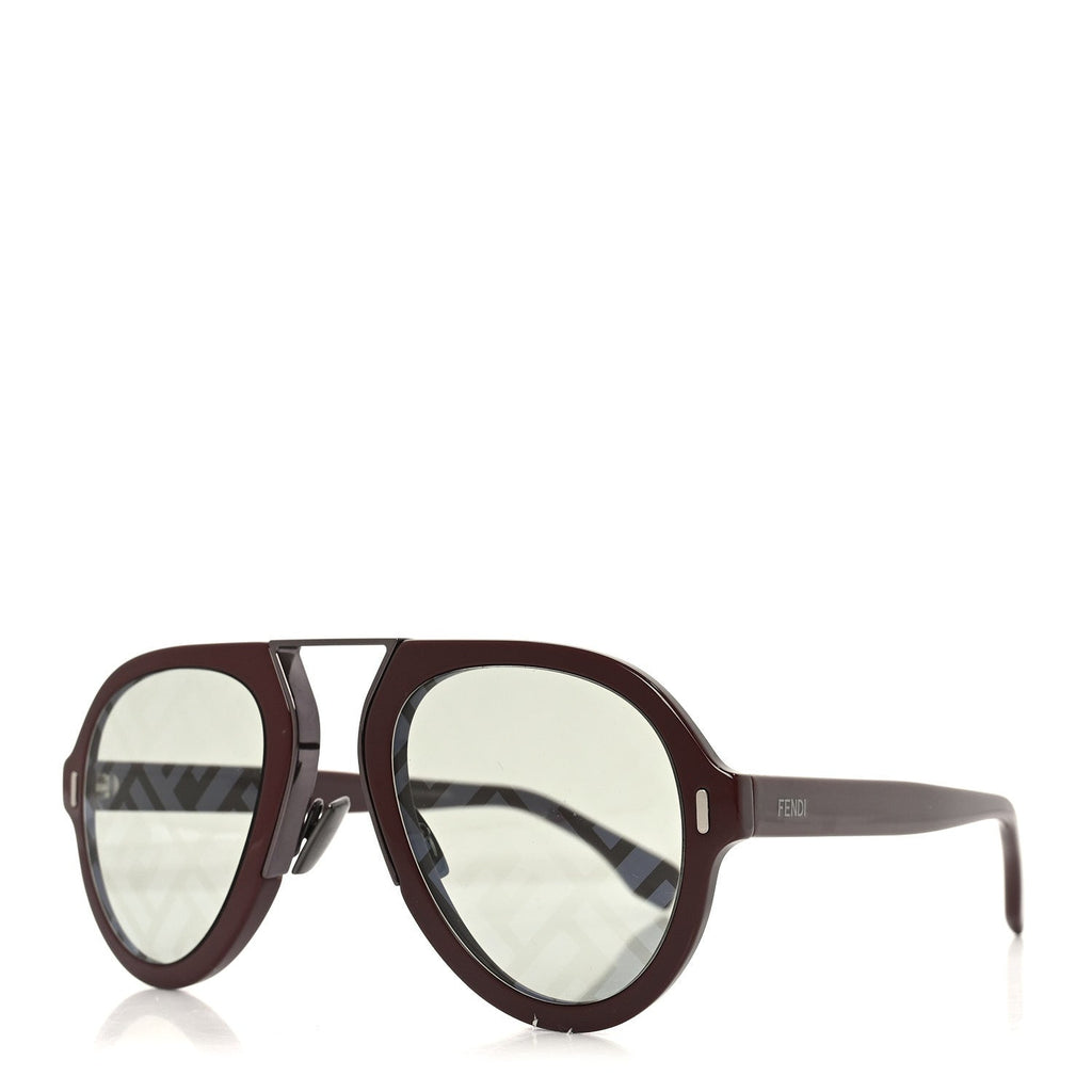 Fendi Aviator Sunglasses — Brown