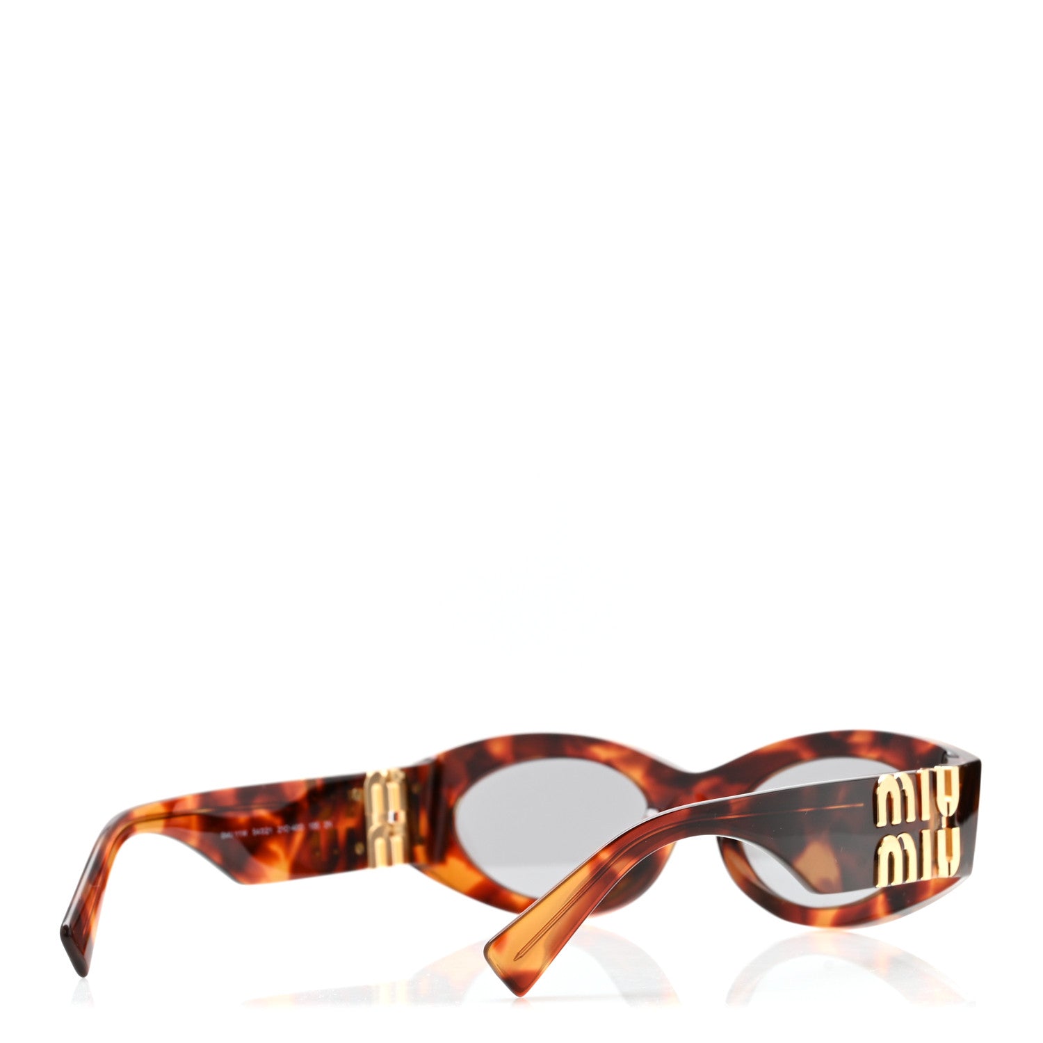Miu Miu Oval Sunglasses — Havana SMU11W