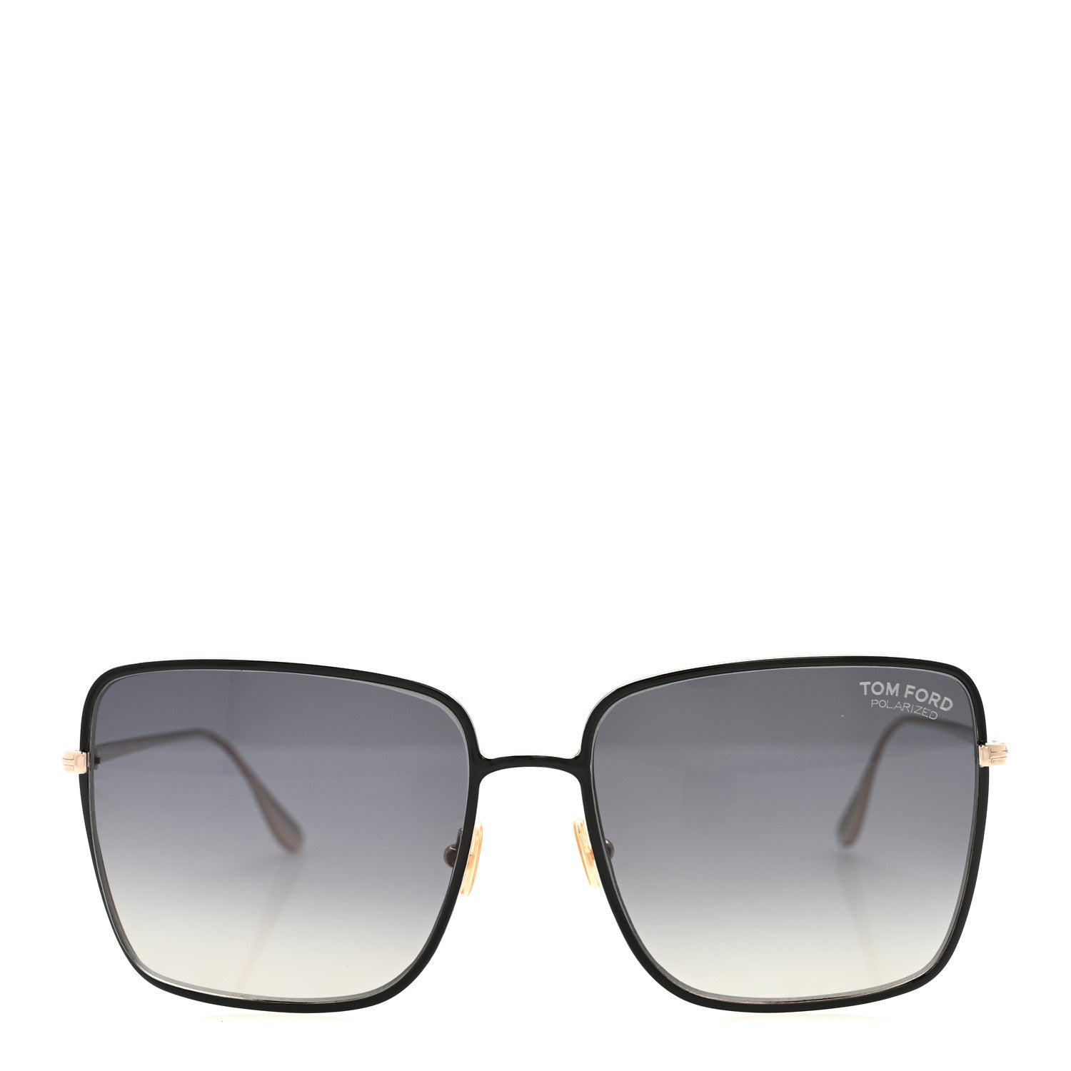 Tom Ford Square Sunglasses — Black TF739