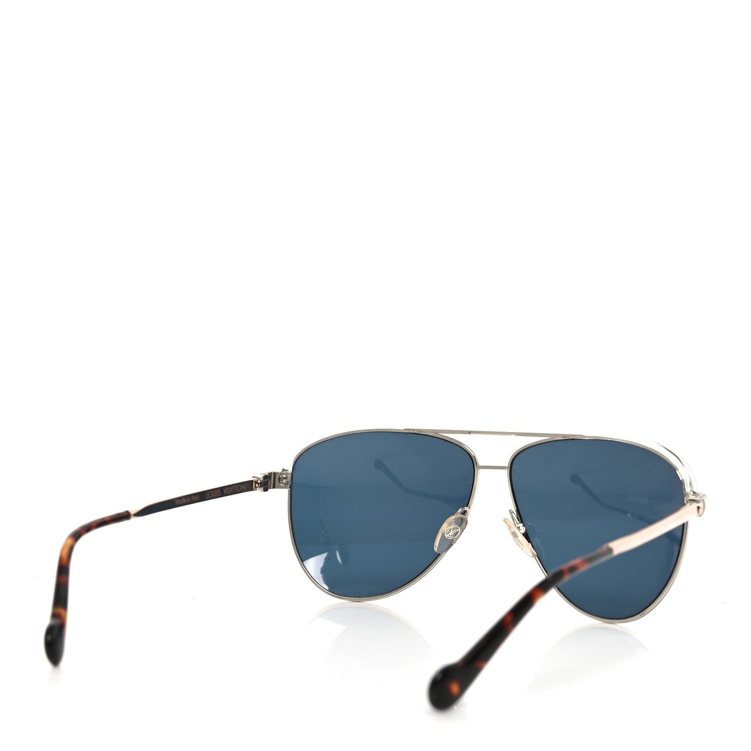 Louis Vuitton Aviator Sunglasses — Silver Z0858U
