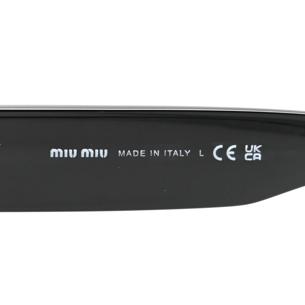 Miu Miu Square Sunglasses — Black SMU01Y