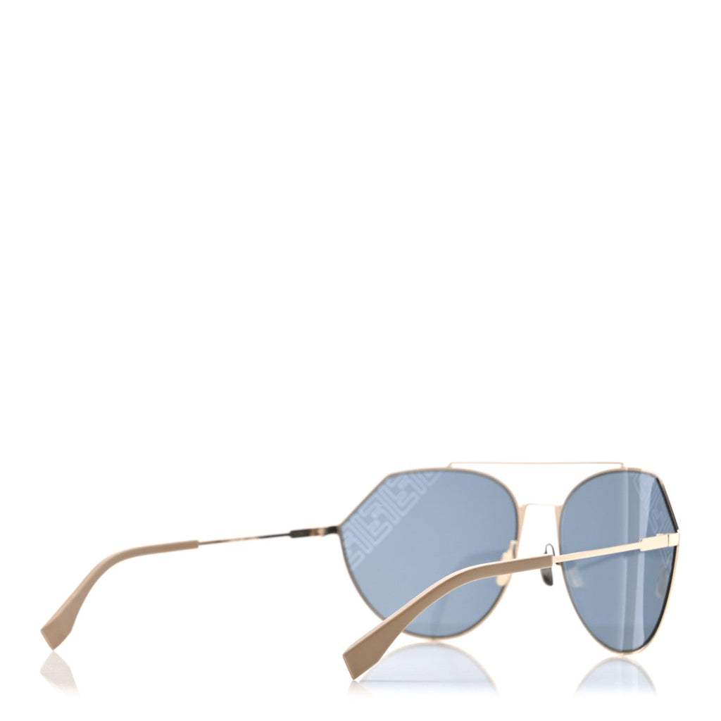 Fendi Aviator Sunglasses — Gold