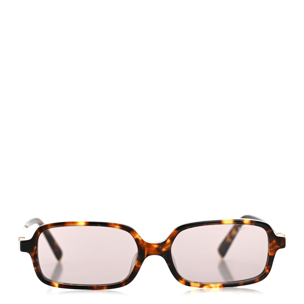 Miu Miu Rectangle Sunglasses — Beige SMU11Z