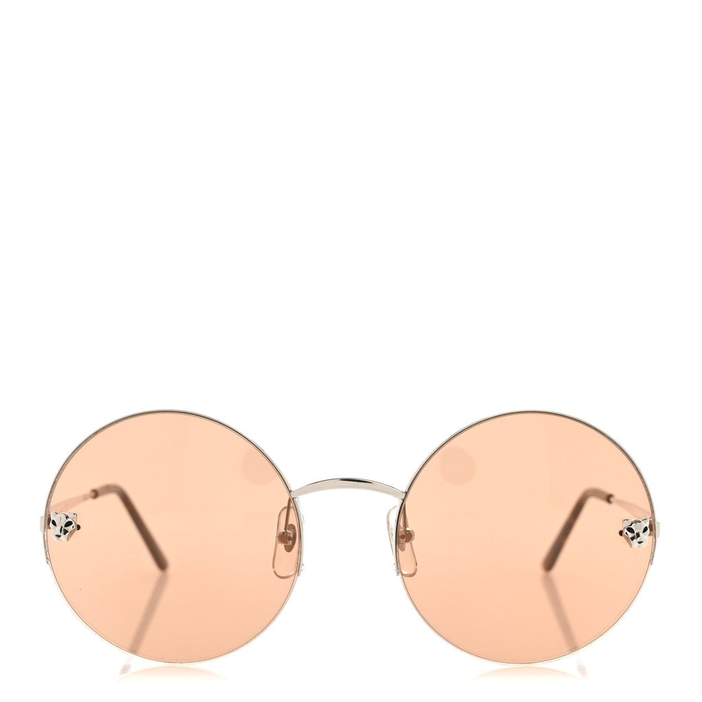 Cartier Round Sunglasses — Silver