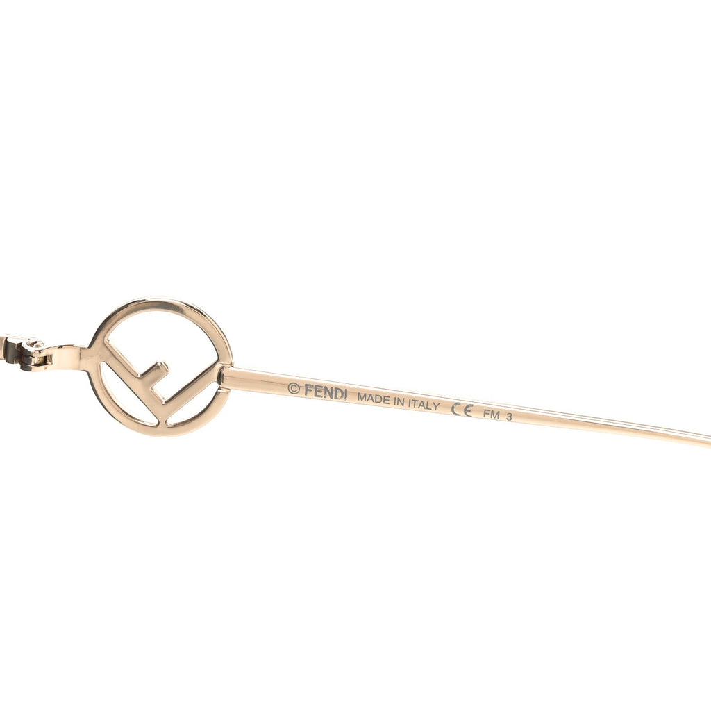 Fendi Cat-Eye Sunglasses — Gold