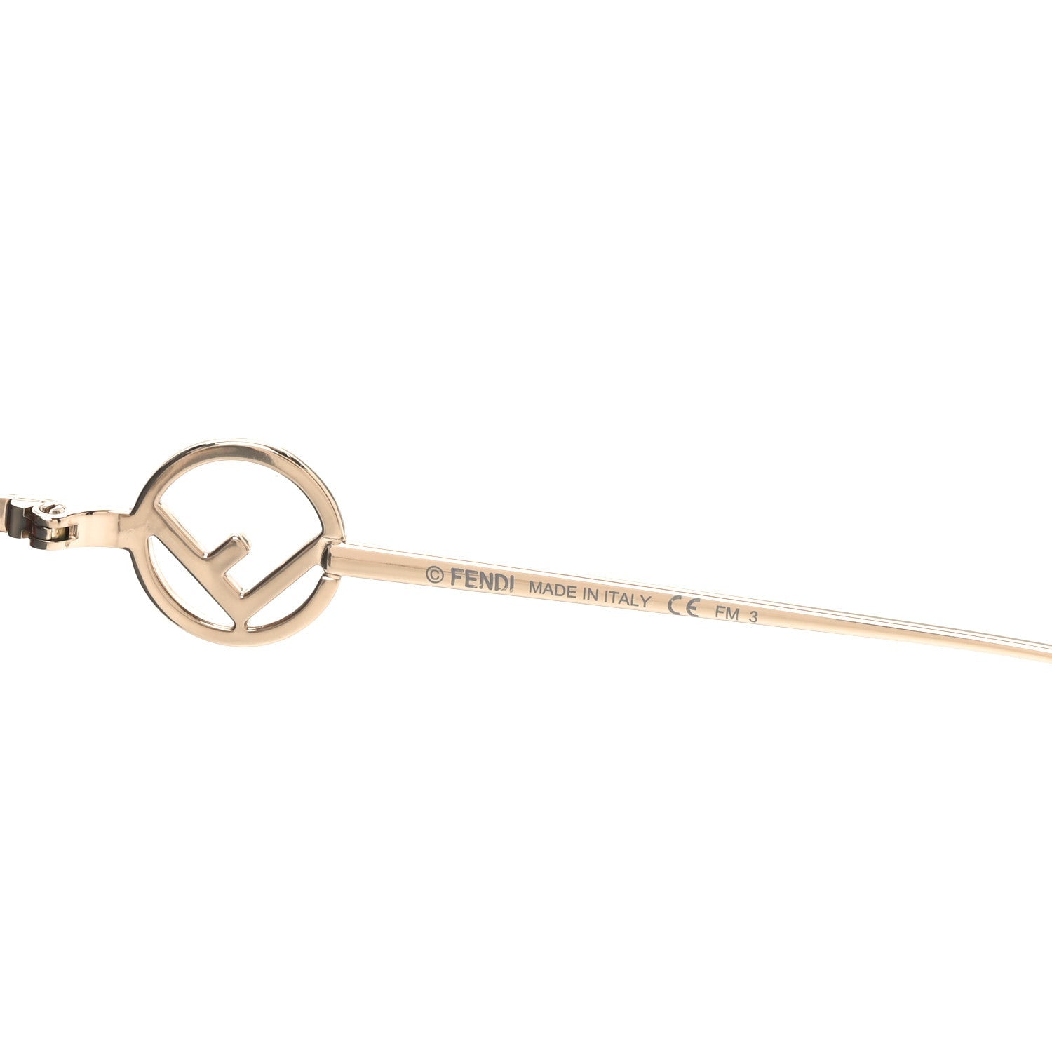 Fendi Cat-Eye Sunglasses — Gold