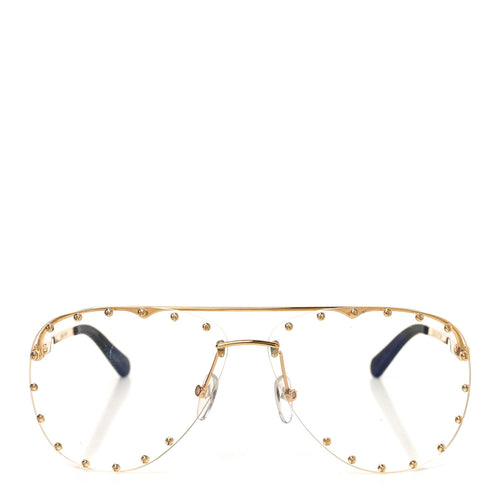 Louis Vuitton Aviator Sunglasses — Gold Z0997W