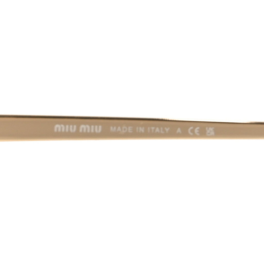 Miu Miu Rectangle Sunglasses — Gold SMU50Z