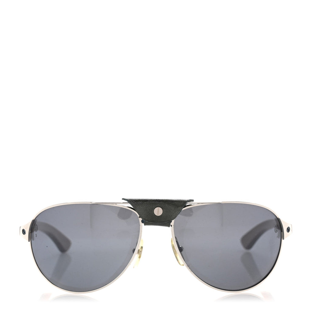 Cartier Aviator Sunglasses — Silver
