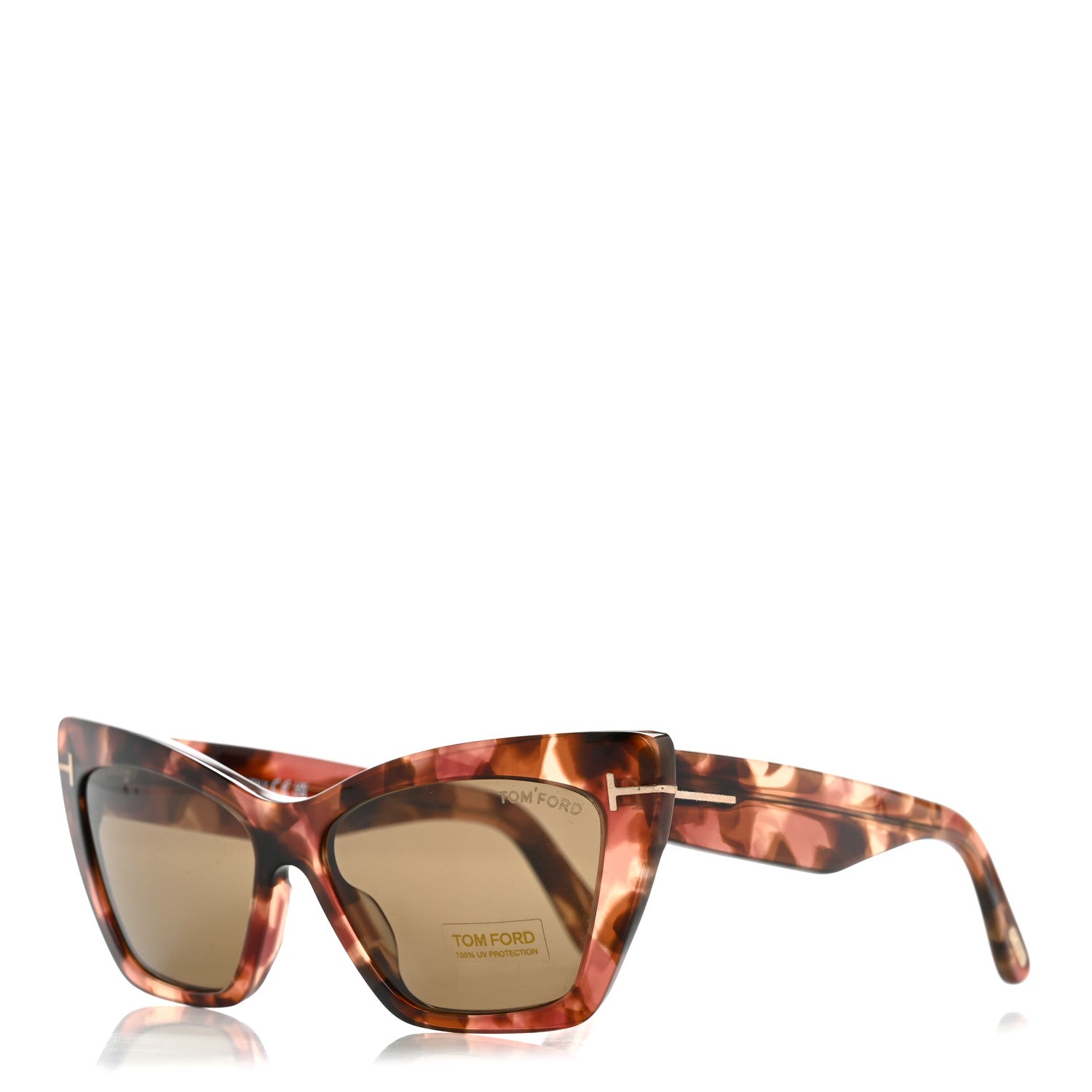 Tom Ford Cat-Eye Sunglasses — Havana TF871