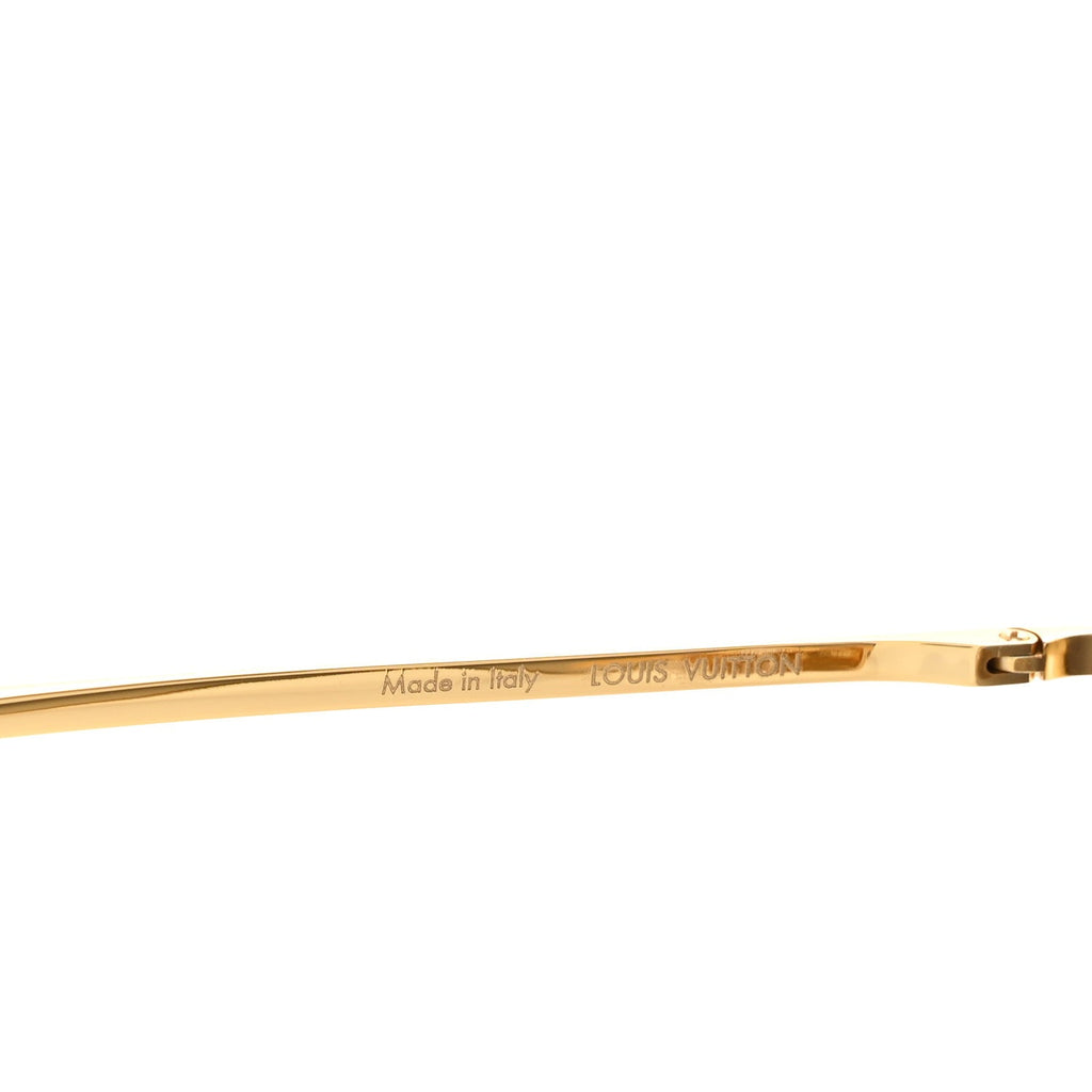 Louis Vuitton Cat-Eye Sunglasses — Gold Z1867U