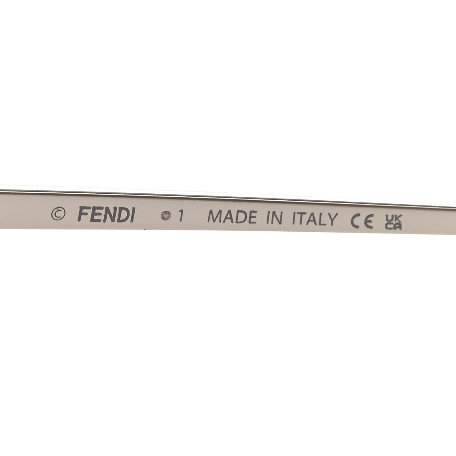 Fendi Square Sunglasses — Silver