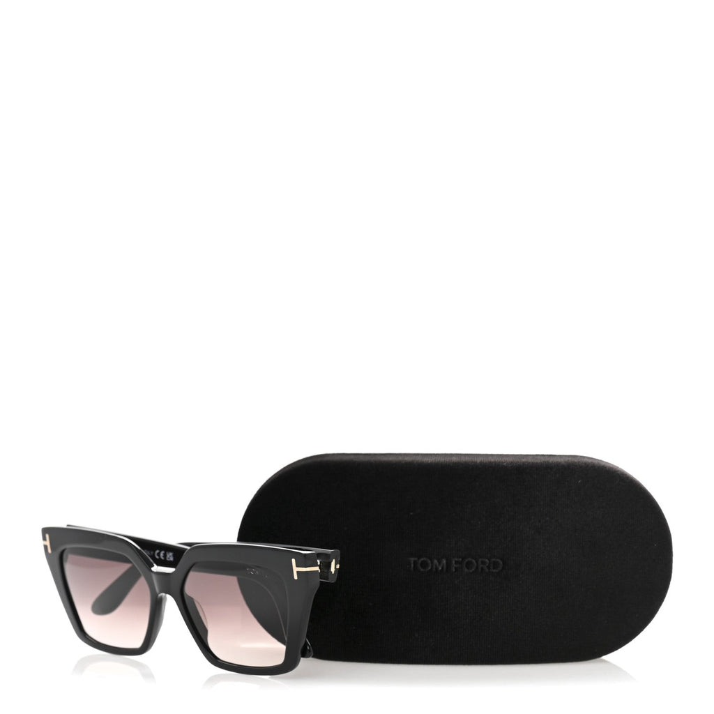Tom Ford Square Sunglasses — Black TF1030
