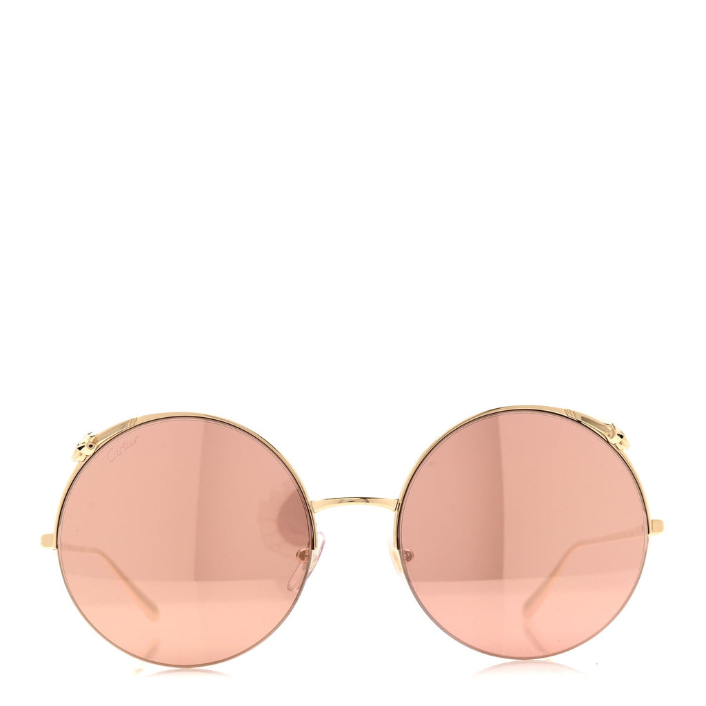 Cartier Round Sunglasses — Gold