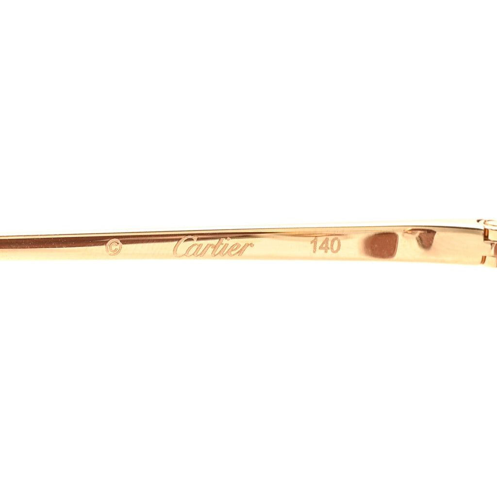 Cartier Round Sunglasses — Gold