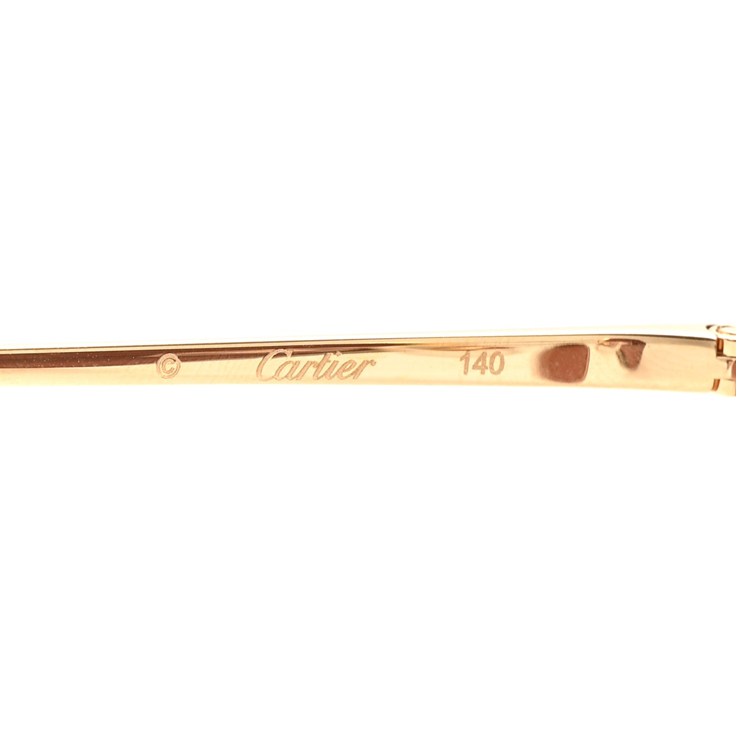 Cartier Round Sunglasses — Gold