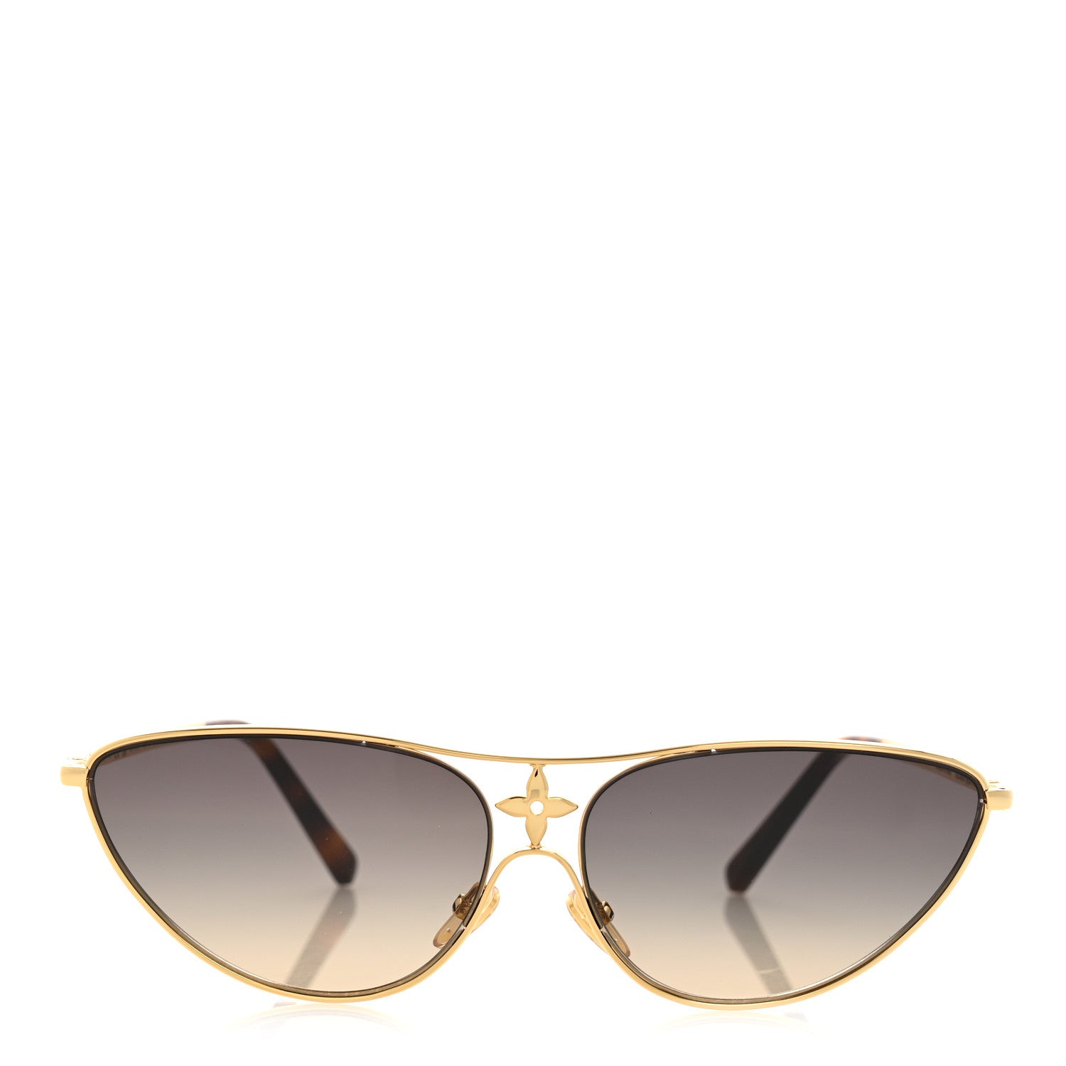 Louis Vuitton Cat-Eye Sunglasses — Gold Z1867U