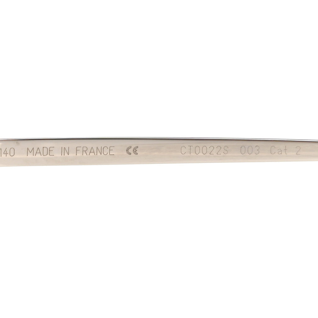Cartier Round Sunglasses — Silver