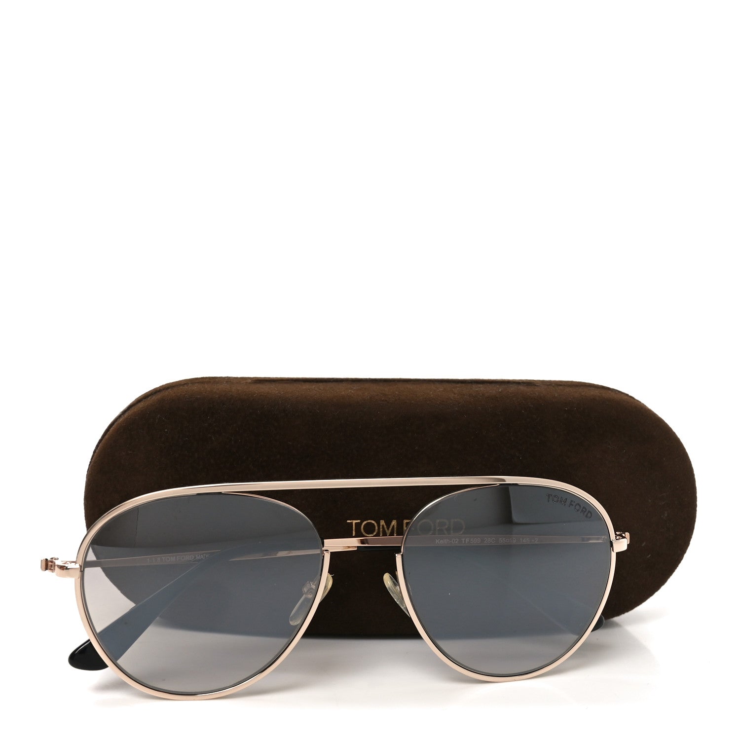 Tom Ford Aviator Sunglasses — Gold TF599