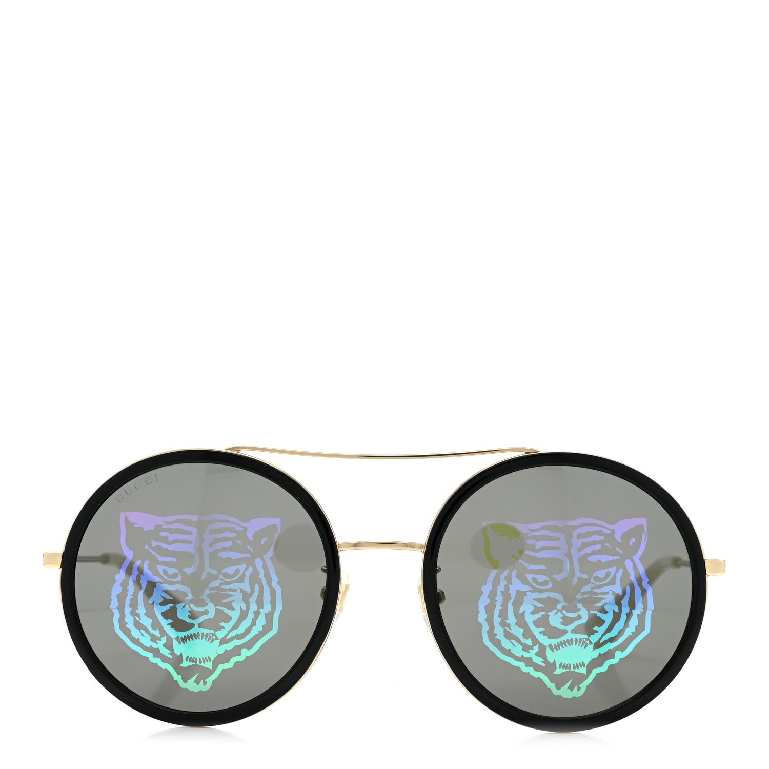 Gucci Round Sunglasses — Gold GG0061S