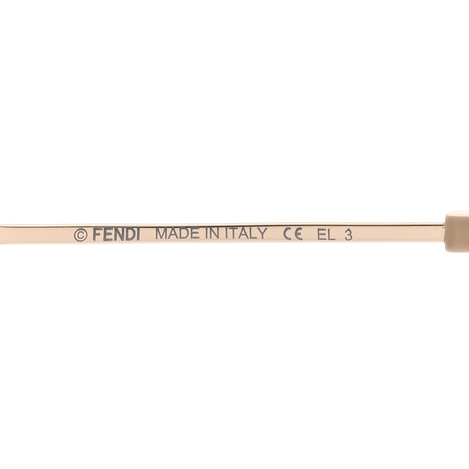 Fendi Aviator Sunglasses — Gold
