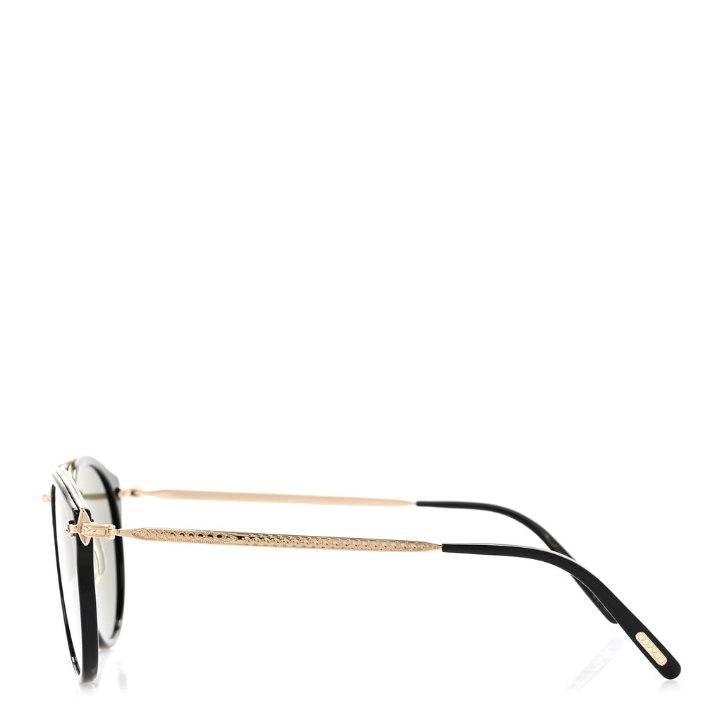 Oliver Peoples Round Sunglasses — Black OV5349S