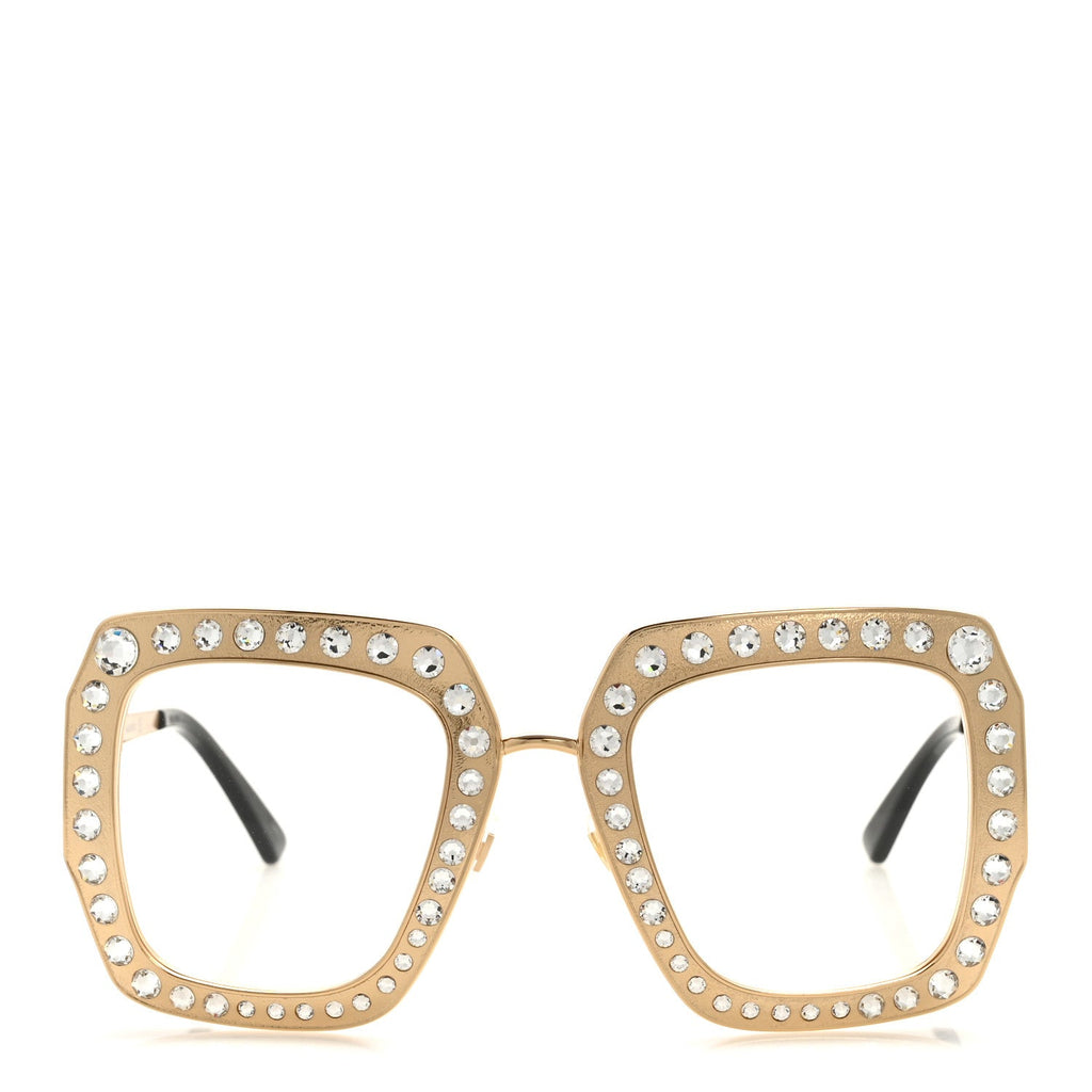 Gucci Square Sunglasses — Crystal GG0115S