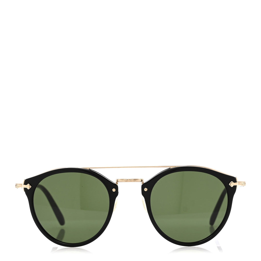 Oliver Peoples Round Sunglasses — Black OV5349S