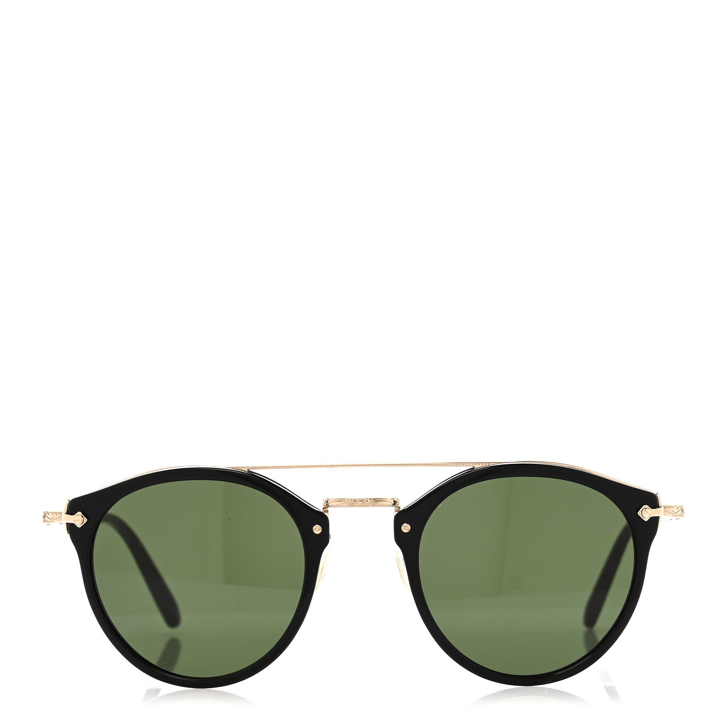 Oliver Peoples Round Sunglasses — Black OV5349S