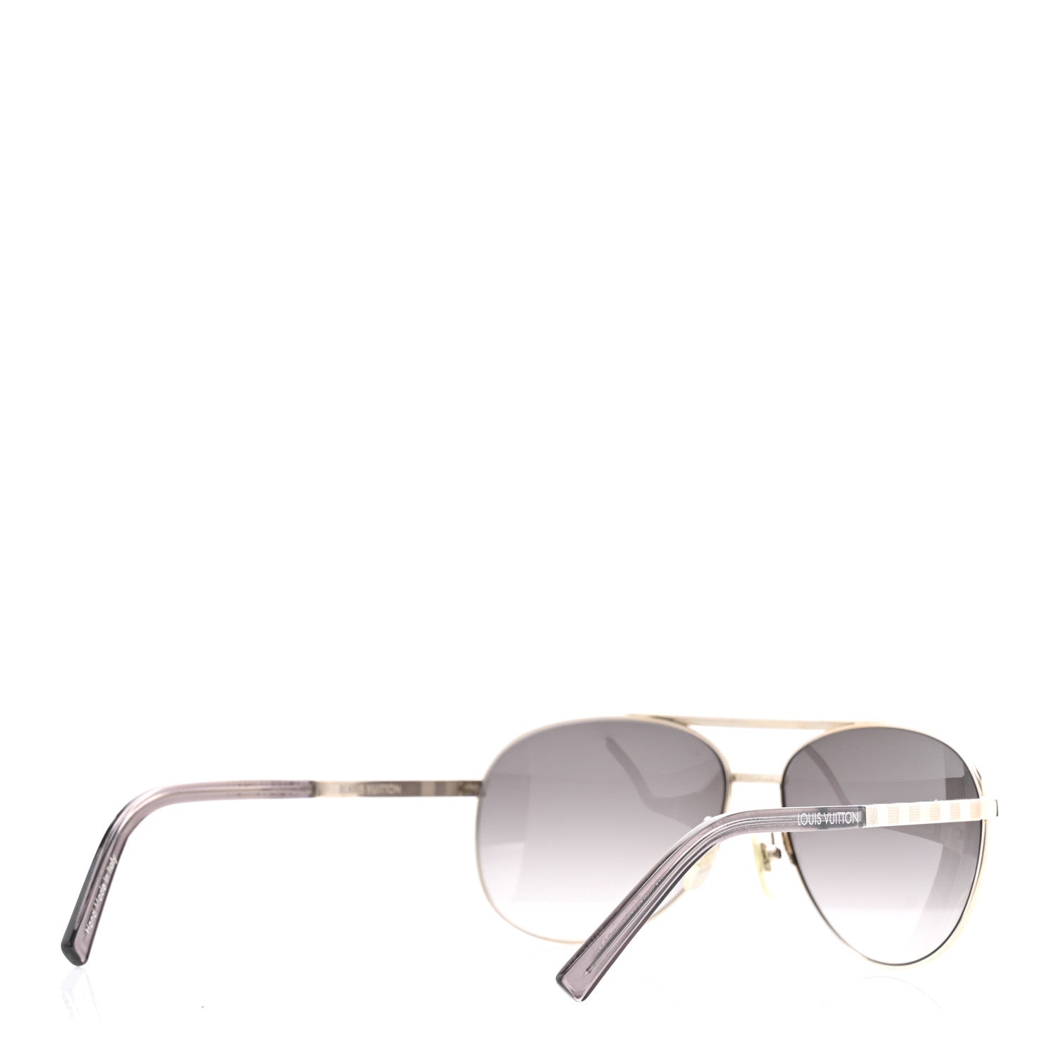 Louis Vuitton Aviator Sunglasses — Silver Z0340U
