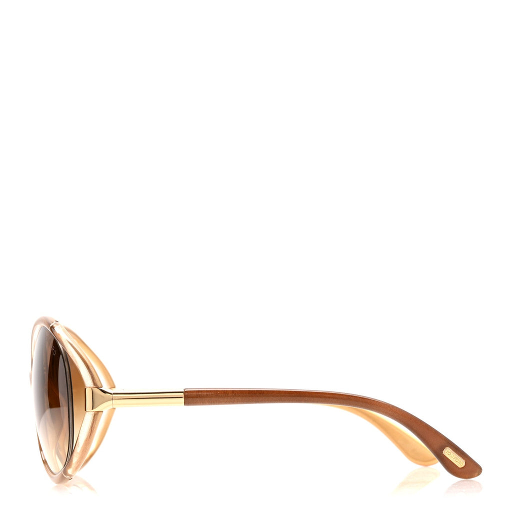 Tom Ford Round Sunglasses — Brown TF124