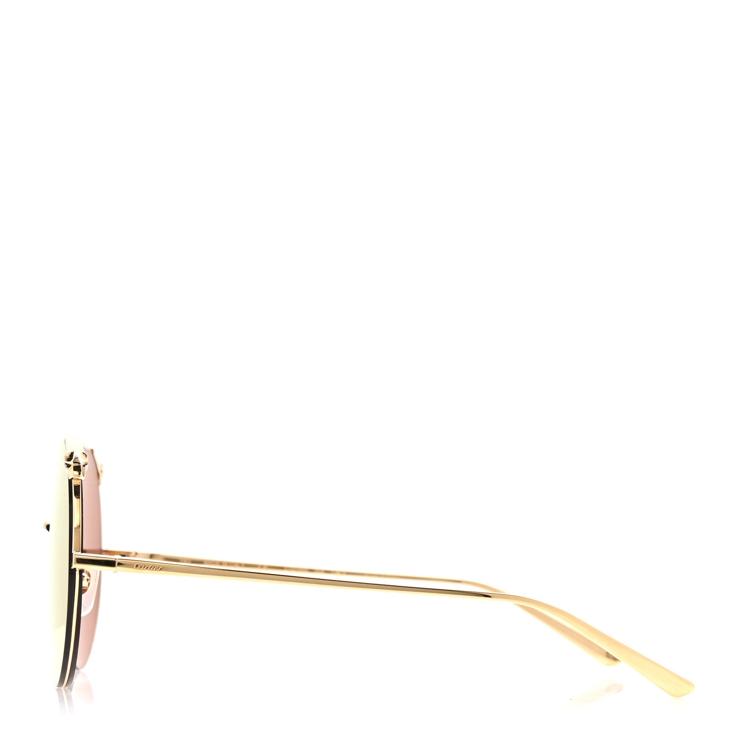 Cartier Round Sunglasses — Gold