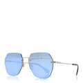 Fendi Aviator Sunglasses — Silver