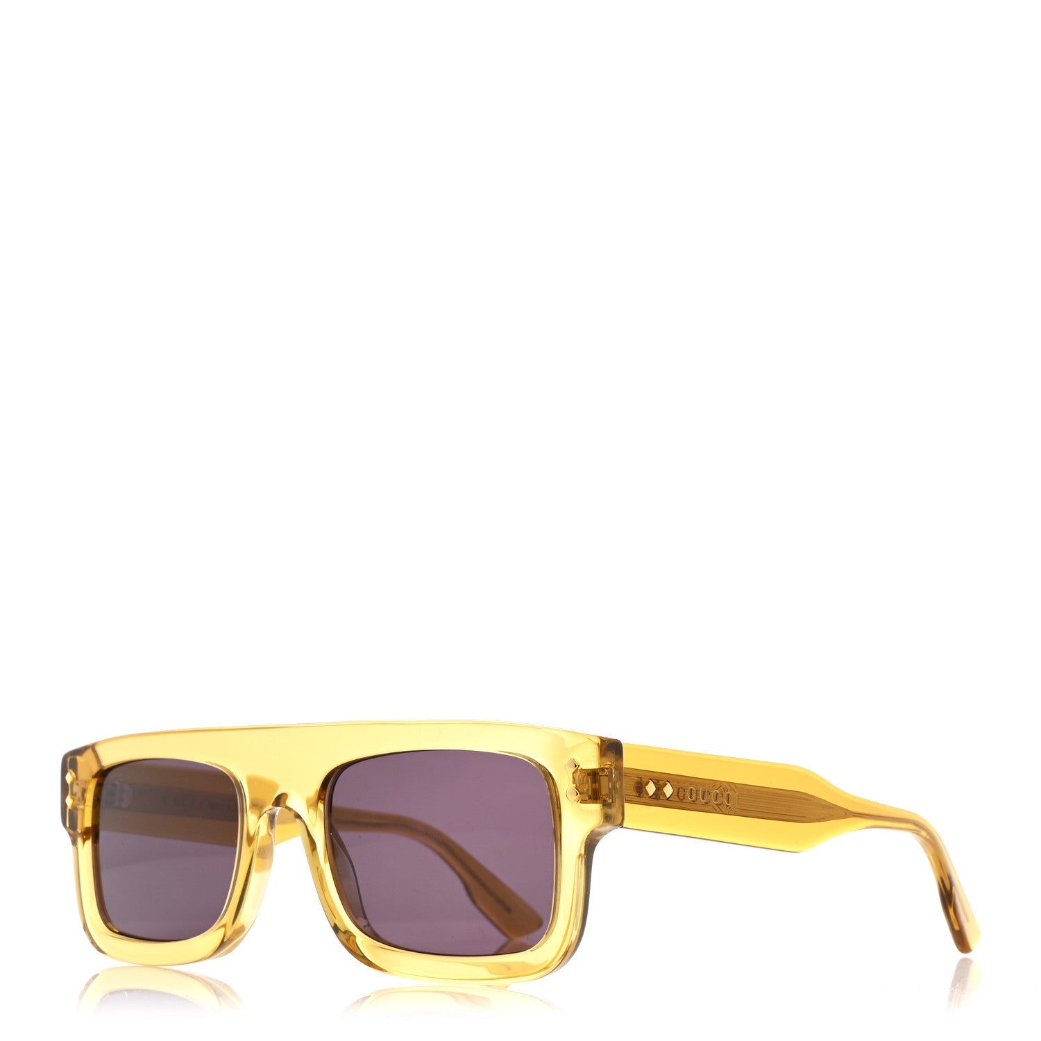 Gucci Square Sunglasses — Yellow GG1085S