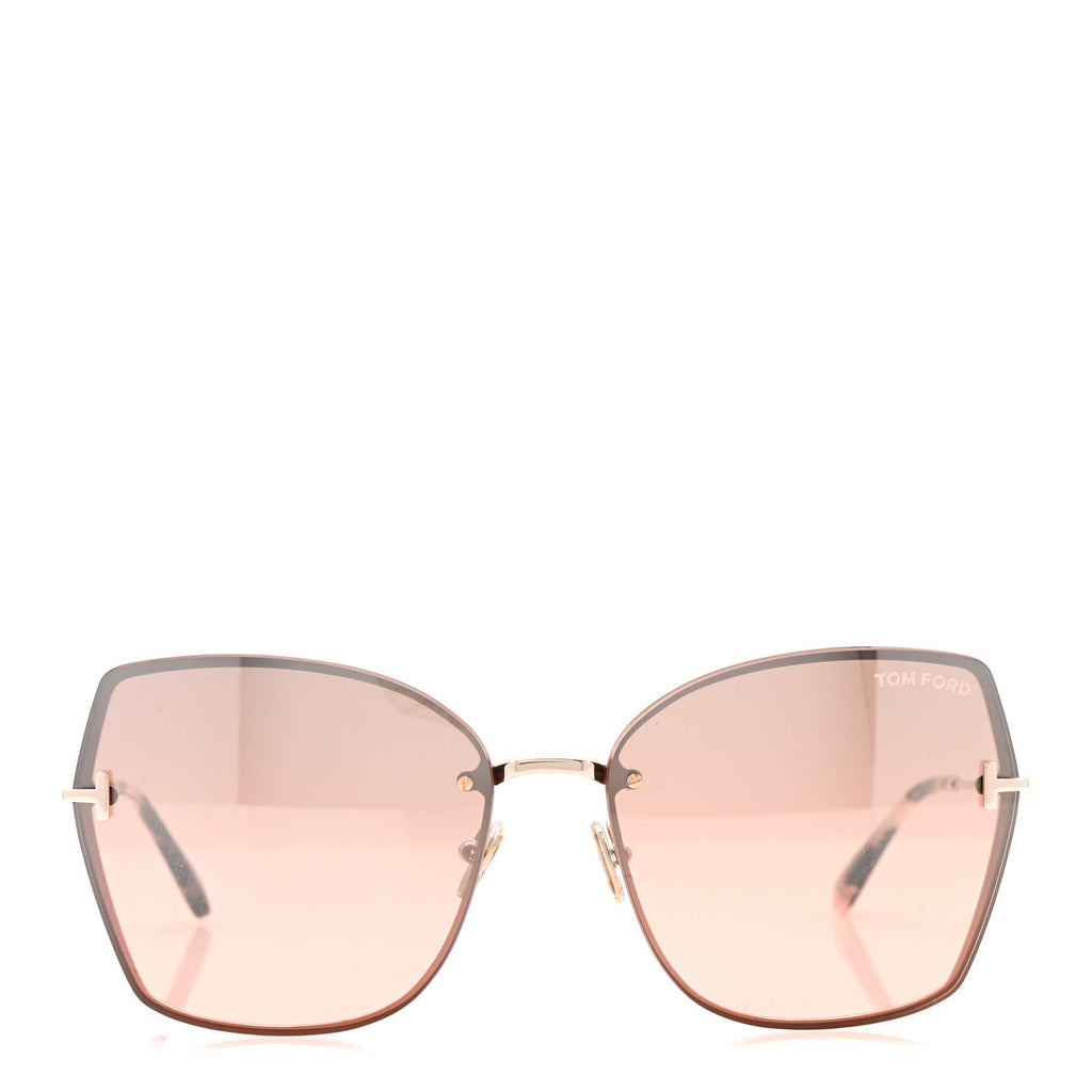 Tom Ford Square Sunglasses — Gold TF1107