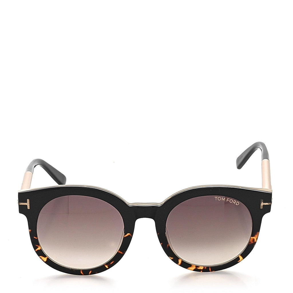 Tom Ford Round Sunglasses — Tortoise TF435