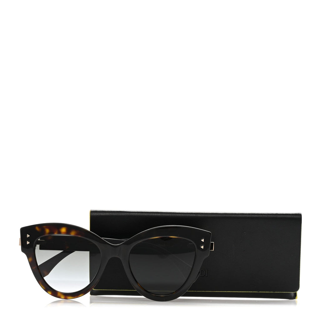 Fendi Cat-Eye Sunglasses — Tortoise